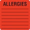 Tabbies Label, Allergic To, Flrd Pk TAB40560 - alternate 1